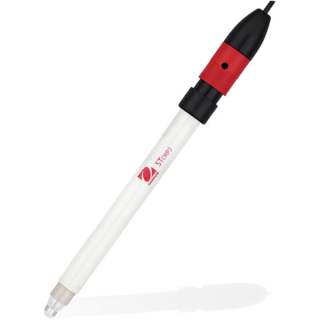 Refillable ORP electrode, glass shaft